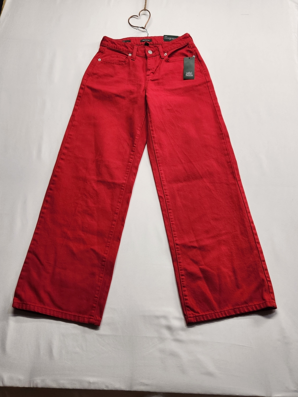 ⭐️NWT Wild Fable Red Low Rise Baggy Jeans Wide Leg Rigid Denim Y2K 00 00R 31”